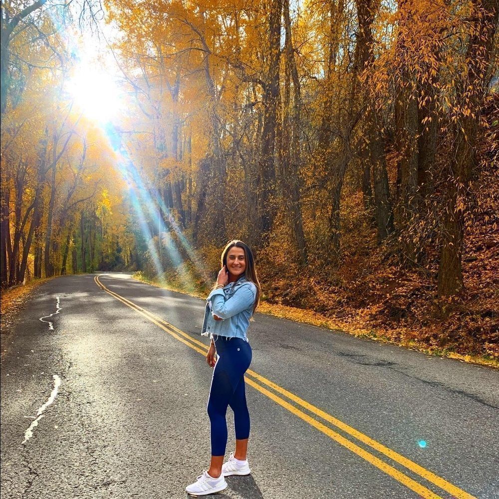Fabletics  Navy mesh leggings